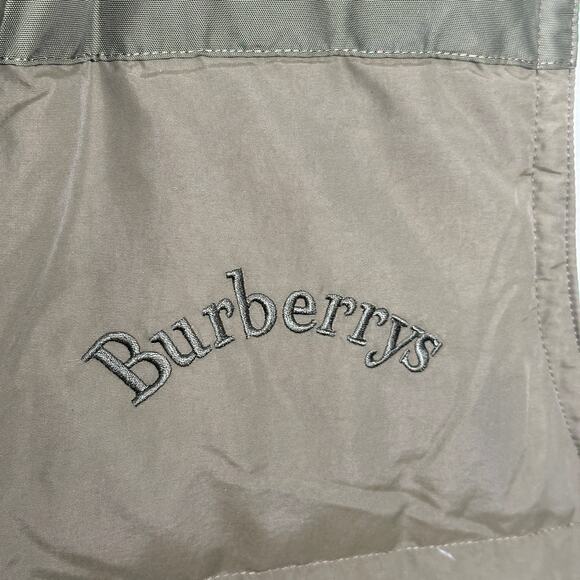 BURBERRY Embroidered Archive Logo Down Filled Puffer Gilet Vest Green Sz L/XL - Picture 5 of 12